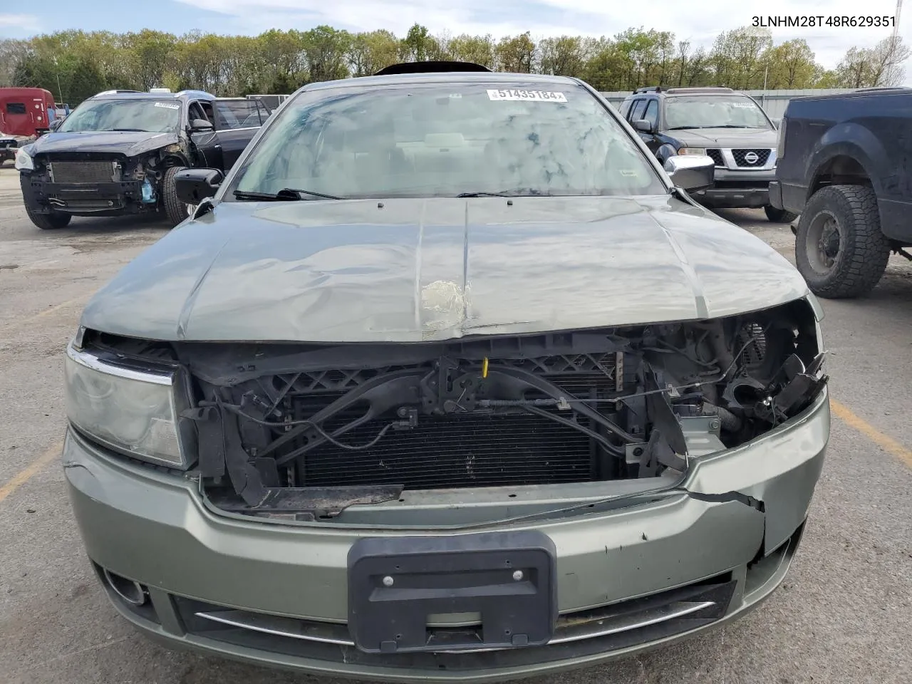 2008 Lincoln Mkz VIN: 3LNHM28T48R629351 Lot: 51435184