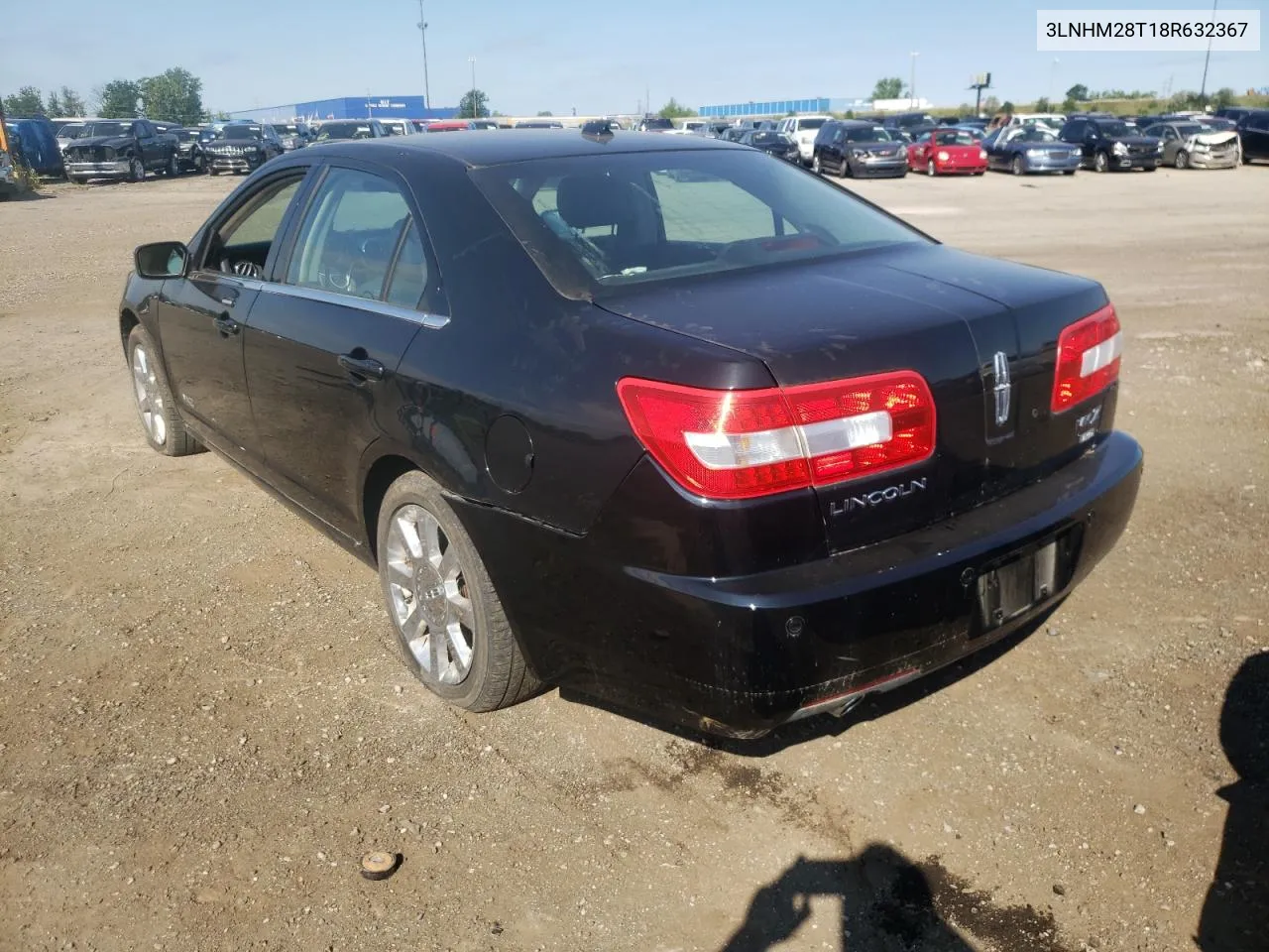 2008 Lincoln Mkz VIN: 3LNHM28T18R632367 Lot: 55247342