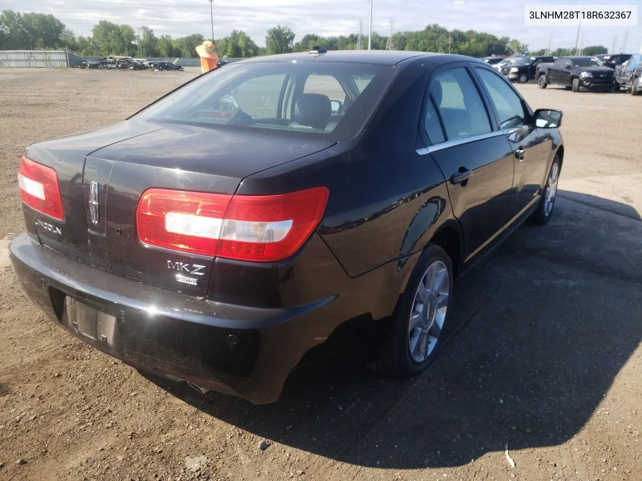 2008 Lincoln Mkz VIN: 3LNHM28T18R632367 Lot: 55247342