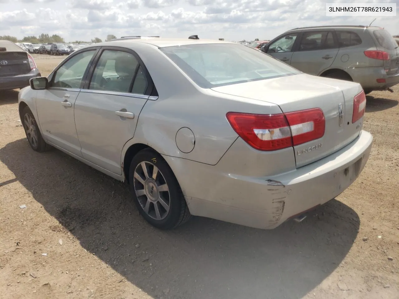 2008 Lincoln Mkz VIN: 3LNHM26T78R621943 Lot: 66831144