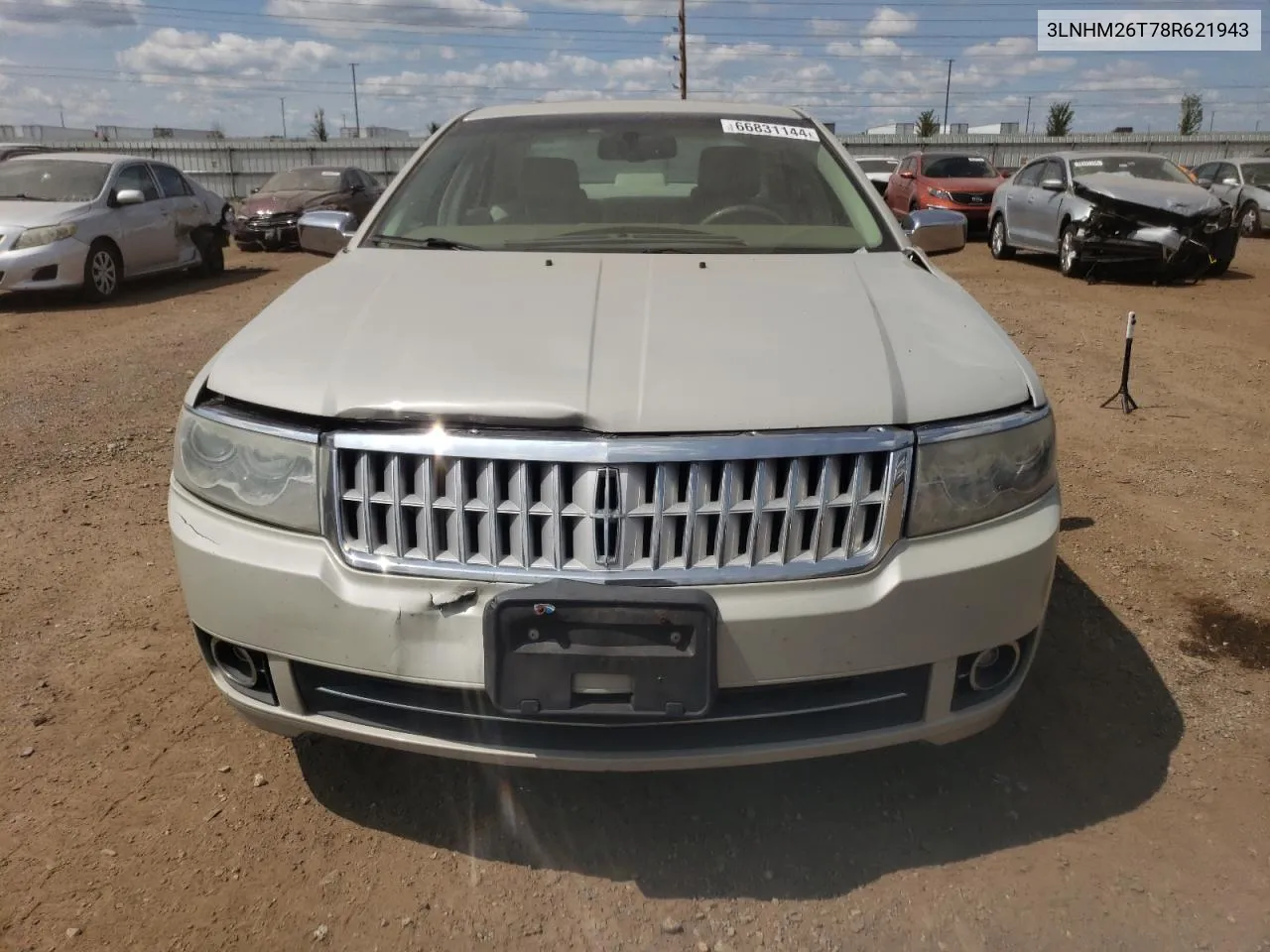 2008 Lincoln Mkz VIN: 3LNHM26T78R621943 Lot: 66831144