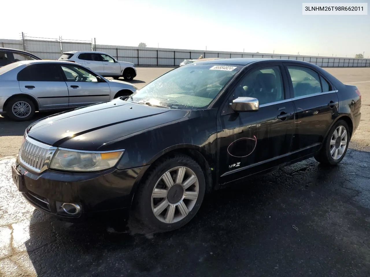 2008 Lincoln Mkz VIN: 3LNHM26T98R662011 Lot: 66884824