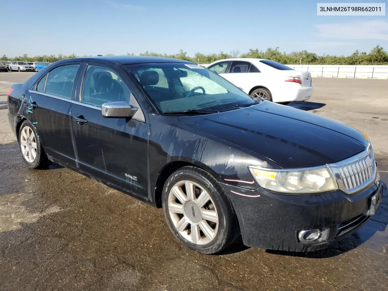 2008 Lincoln Mkz VIN: 3LNHM26T98R662011 Lot: 66884824