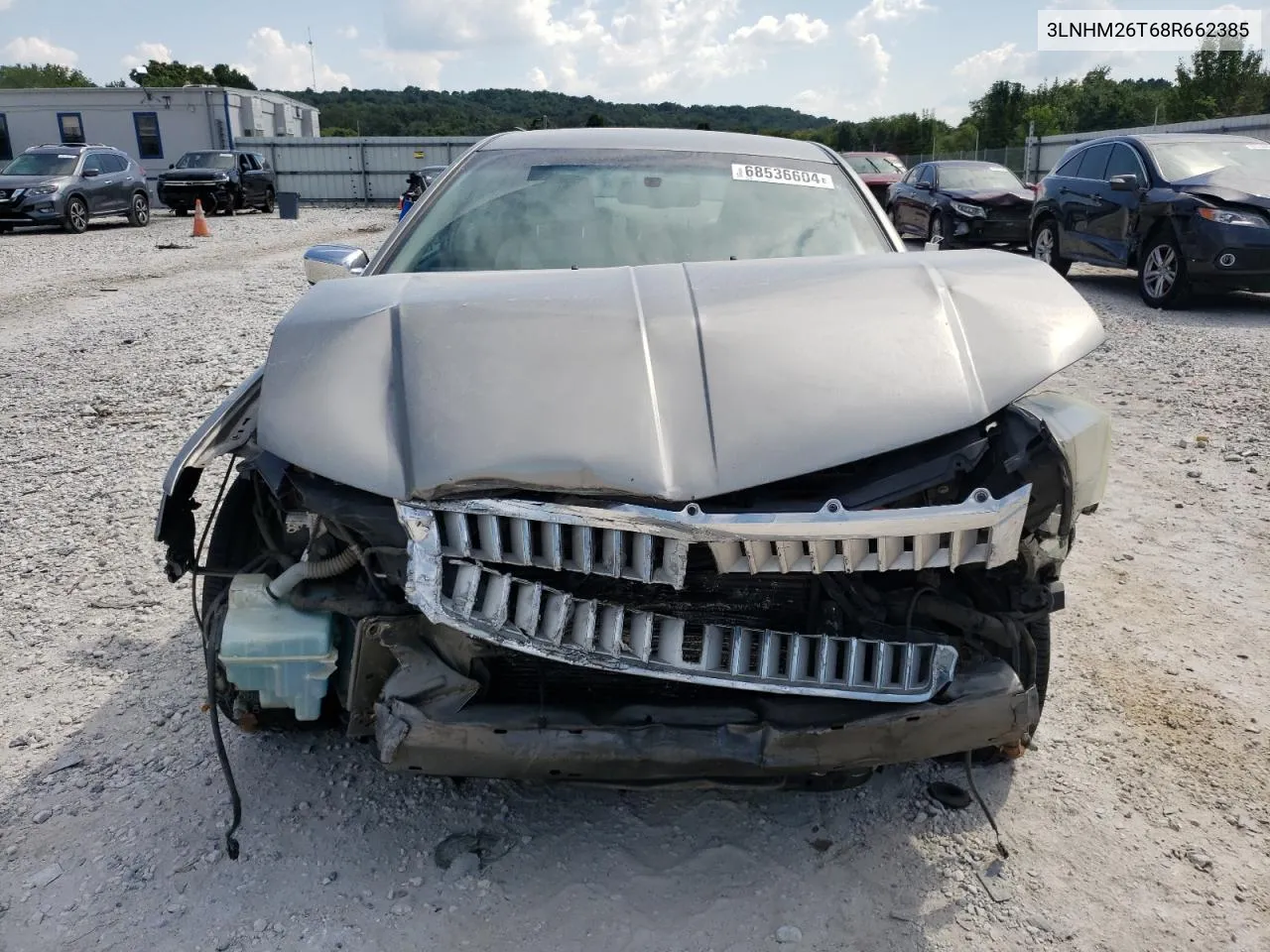 2008 Lincoln Mkz VIN: 3LNHM26T68R662385 Lot: 68536604