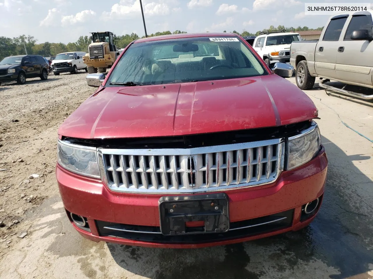 2008 Lincoln Mkz VIN: 3LNHM26T78R620114 Lot: 68941704