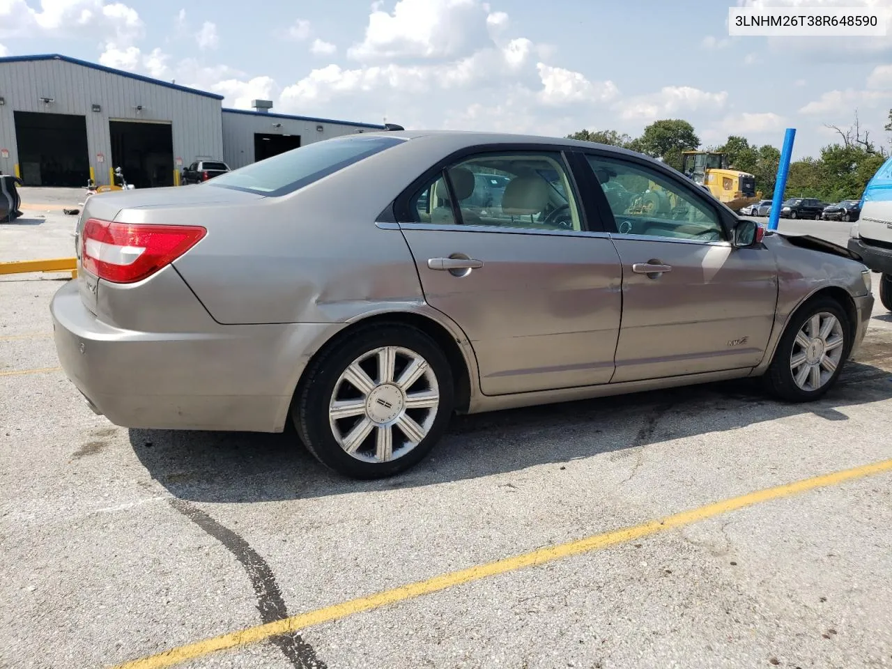 2008 Lincoln Mkz VIN: 3LNHM26T38R648590 Lot: 71012684