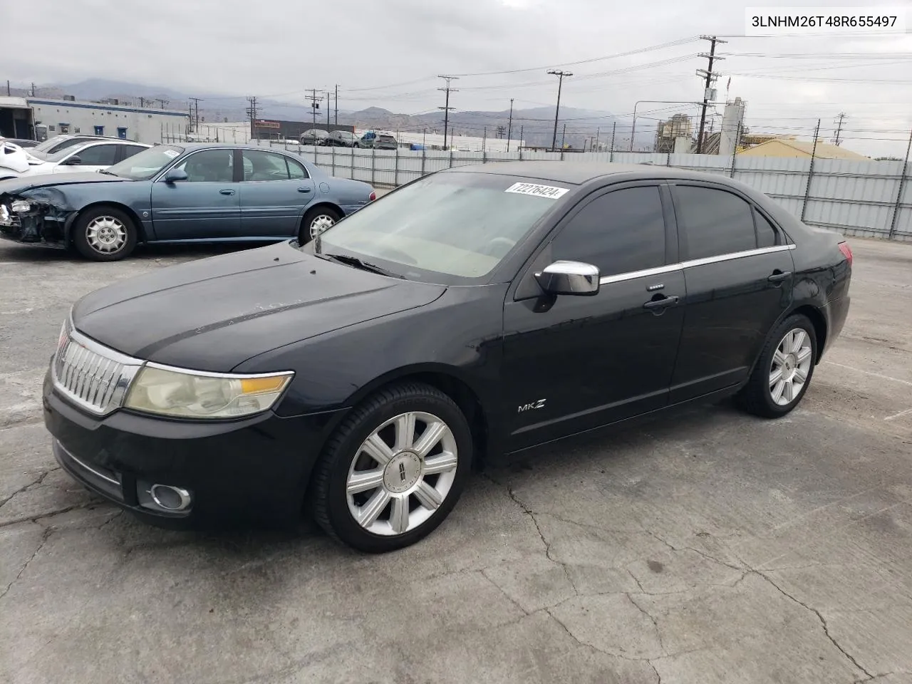 2008 Lincoln Mkz VIN: 3LNHM26T48R655497 Lot: 72276424