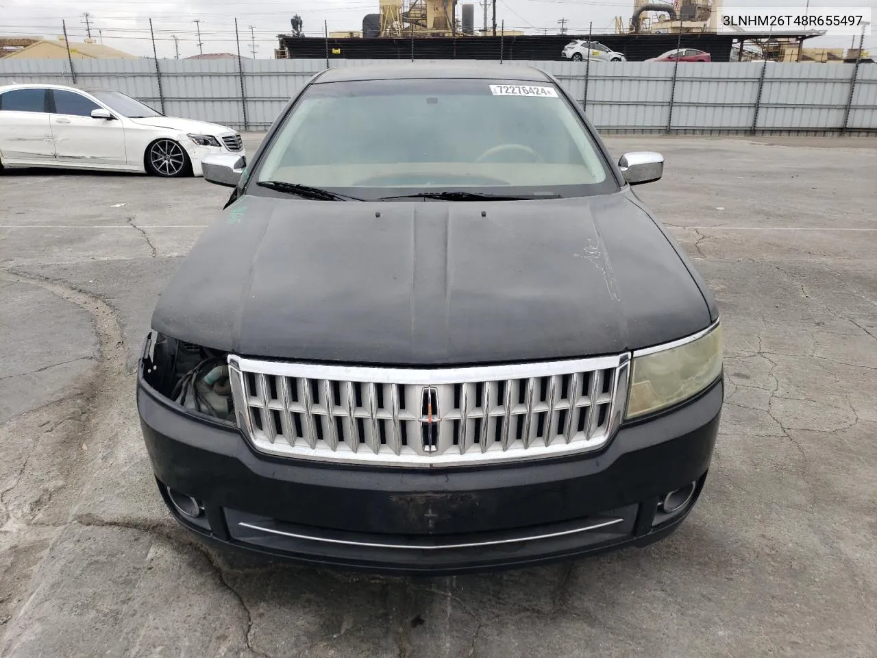 2008 Lincoln Mkz VIN: 3LNHM26T48R655497 Lot: 72276424