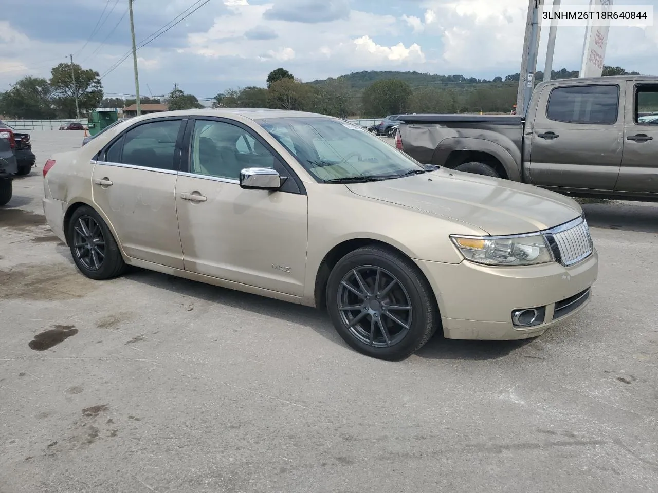 2008 Lincoln Mkz VIN: 3LNHM26T18R640844 Lot: 72510964