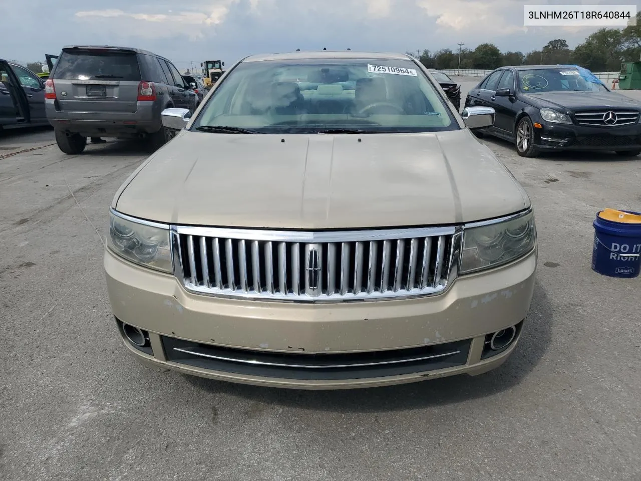 2008 Lincoln Mkz VIN: 3LNHM26T18R640844 Lot: 72510964