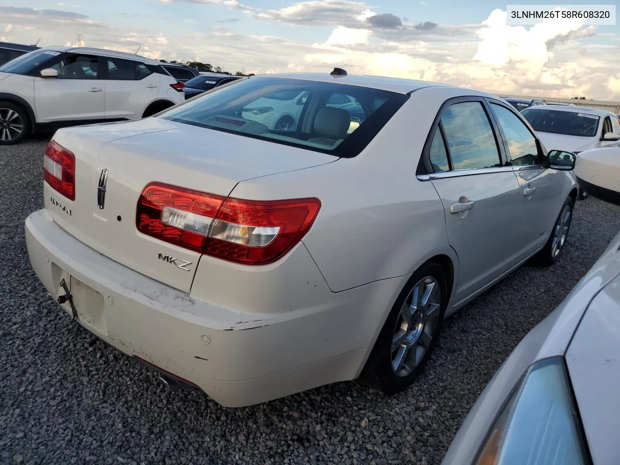 2008 Lincoln Mkz VIN: 3LNHM26T58R608320 Lot: 73892204