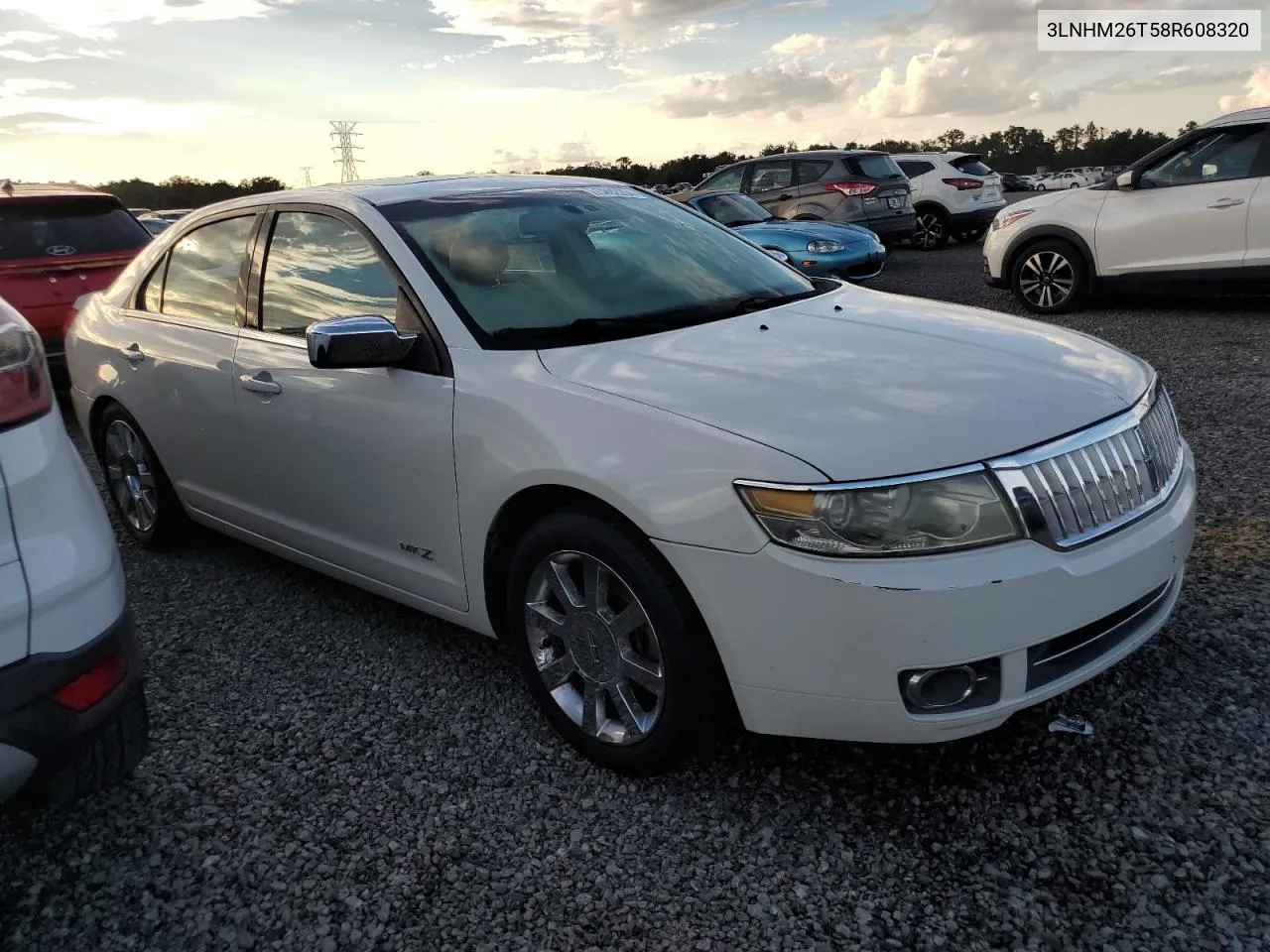 2008 Lincoln Mkz VIN: 3LNHM26T58R608320 Lot: 73892204