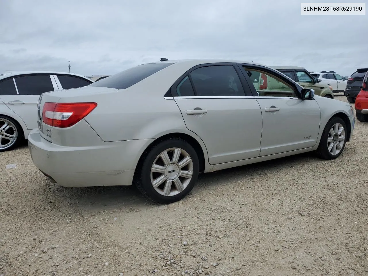 2008 Lincoln Mkz VIN: 3LNHM28T68R629190 Lot: 74610824