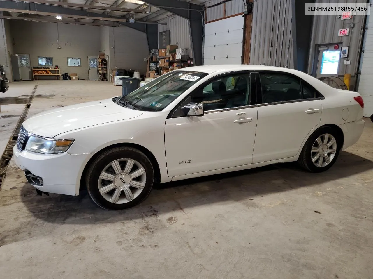 2008 Lincoln Mkz VIN: 3LNHM26T98R657486 Lot: 74798334