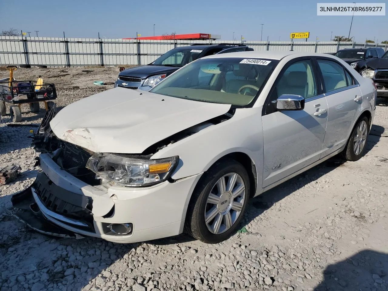 2008 Lincoln Mkz VIN: 3LNHM26TX8R659277 Lot: 75490014