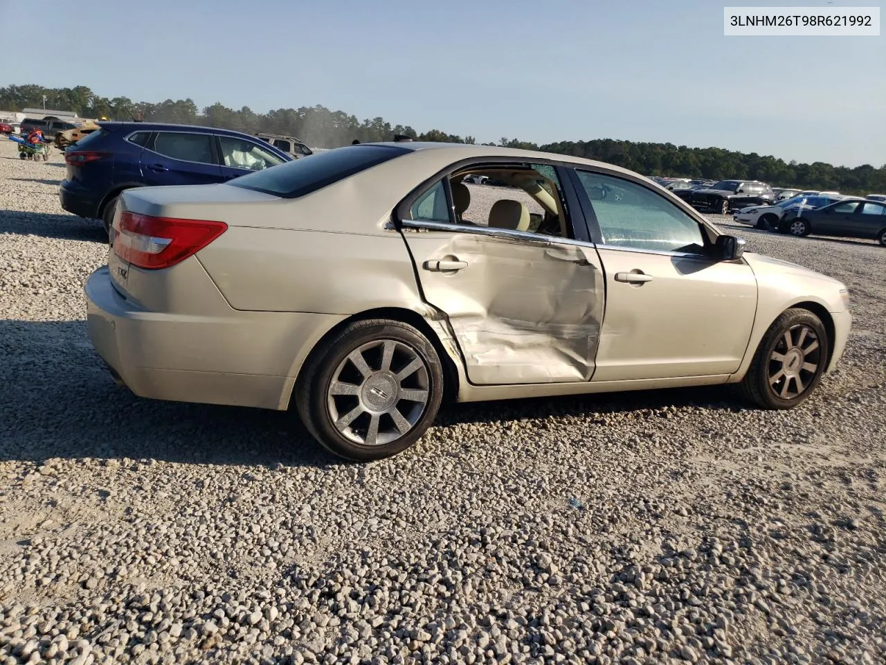 2008 Lincoln Mkz VIN: 3LNHM26T98R621992 Lot: 75811384