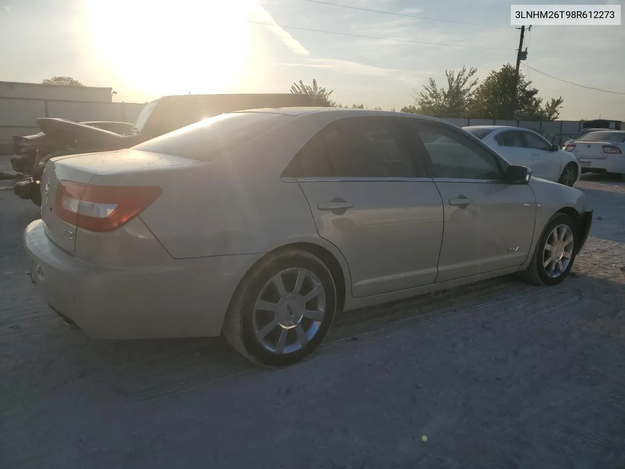 2008 Lincoln Mkz VIN: 3LNHM26T98R612273 Lot: 76119854