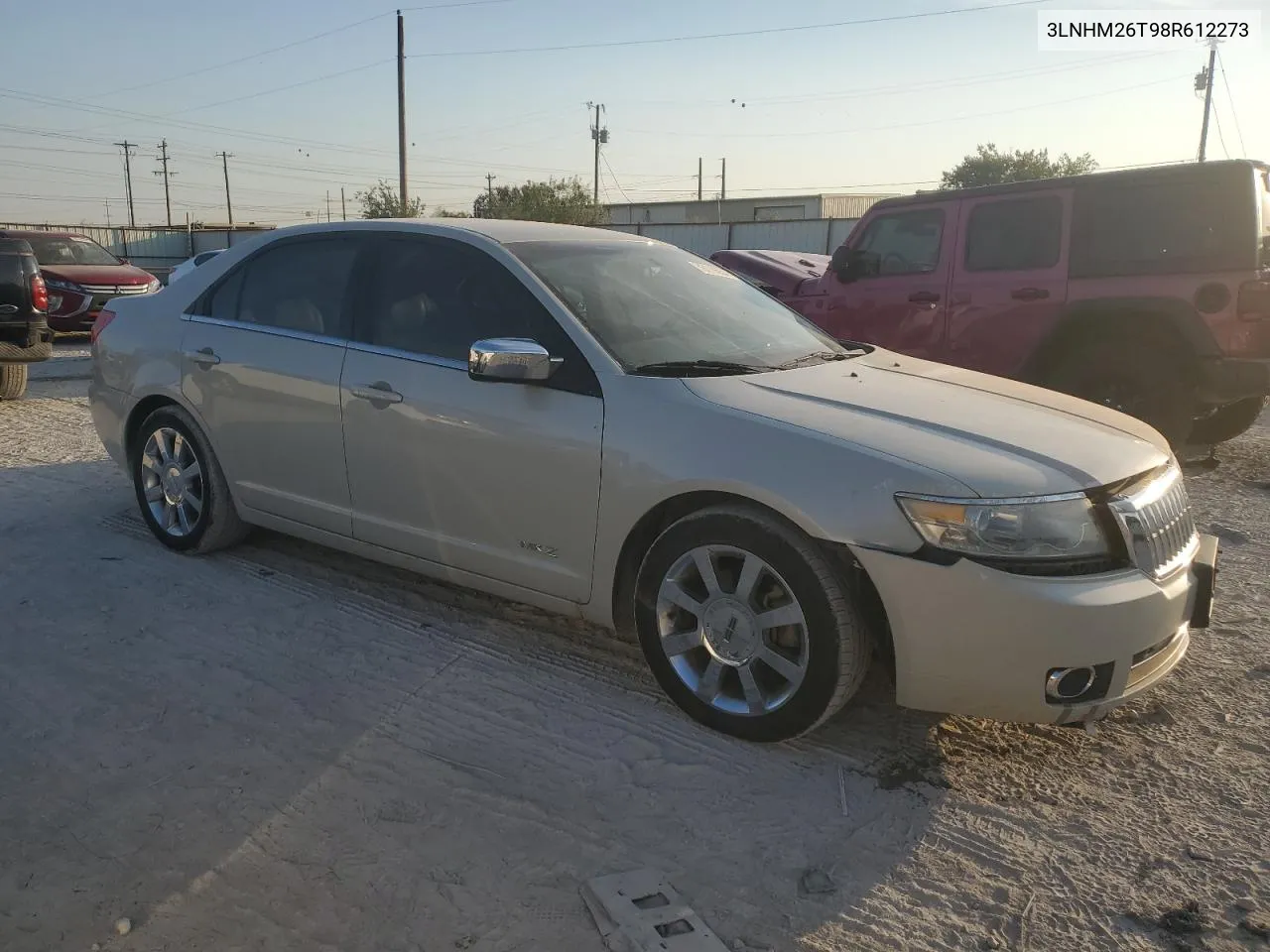 2008 Lincoln Mkz VIN: 3LNHM26T98R612273 Lot: 76119854