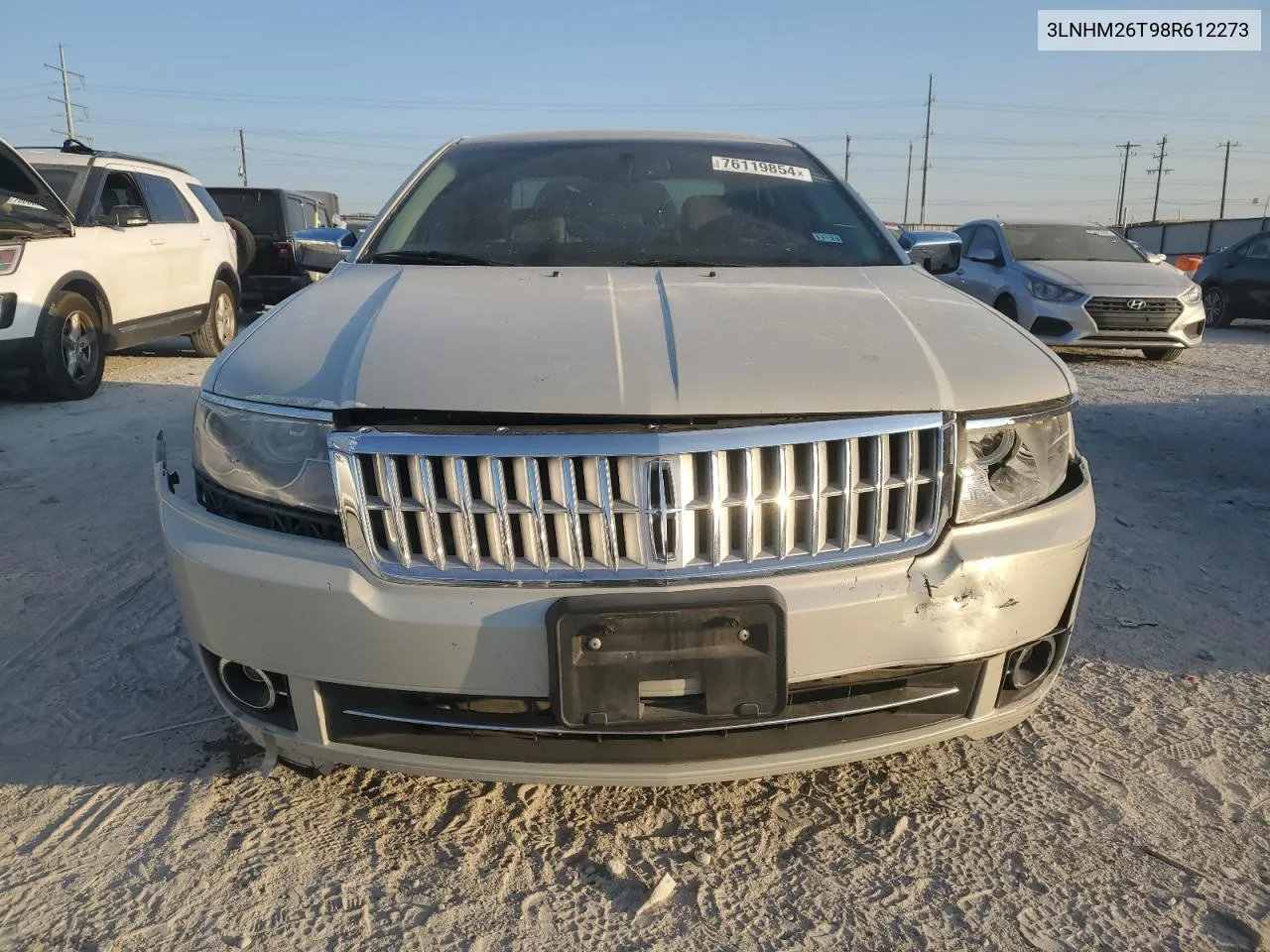 2008 Lincoln Mkz VIN: 3LNHM26T98R612273 Lot: 76119854