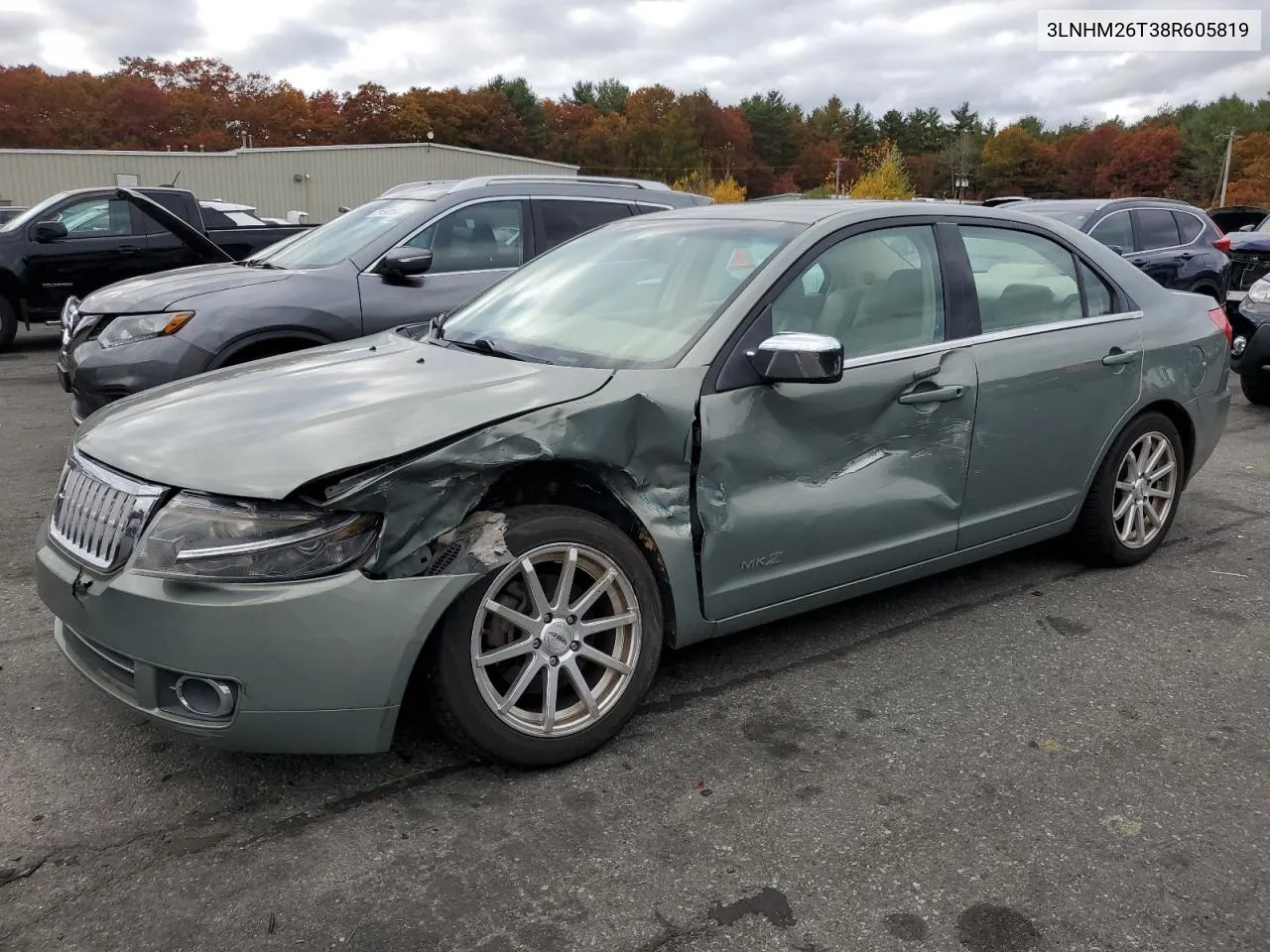 2008 Lincoln Mkz VIN: 3LNHM26T38R605819 Lot: 77163964