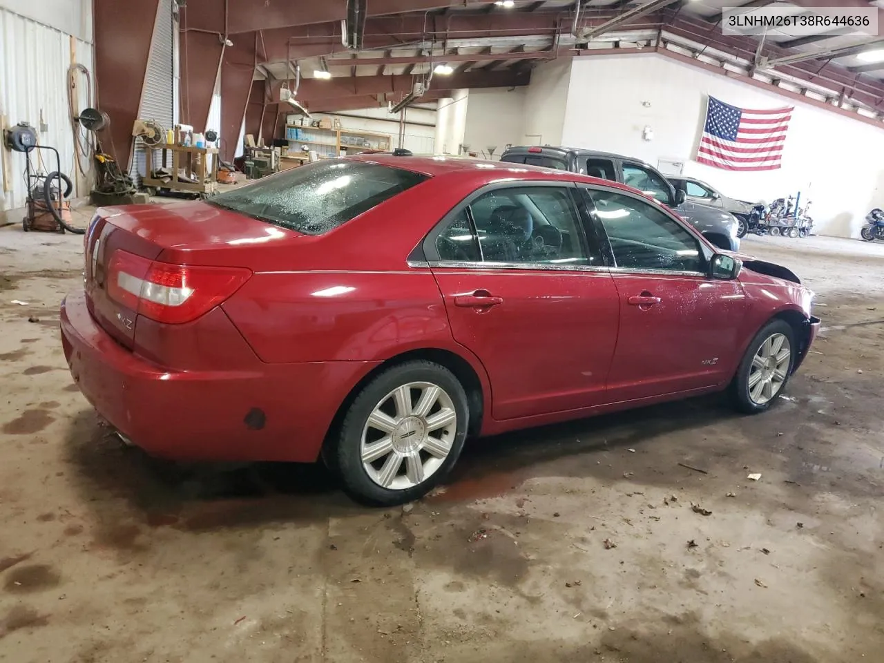 2008 Lincoln Mkz VIN: 3LNHM26T38R644636 Lot: 77557754