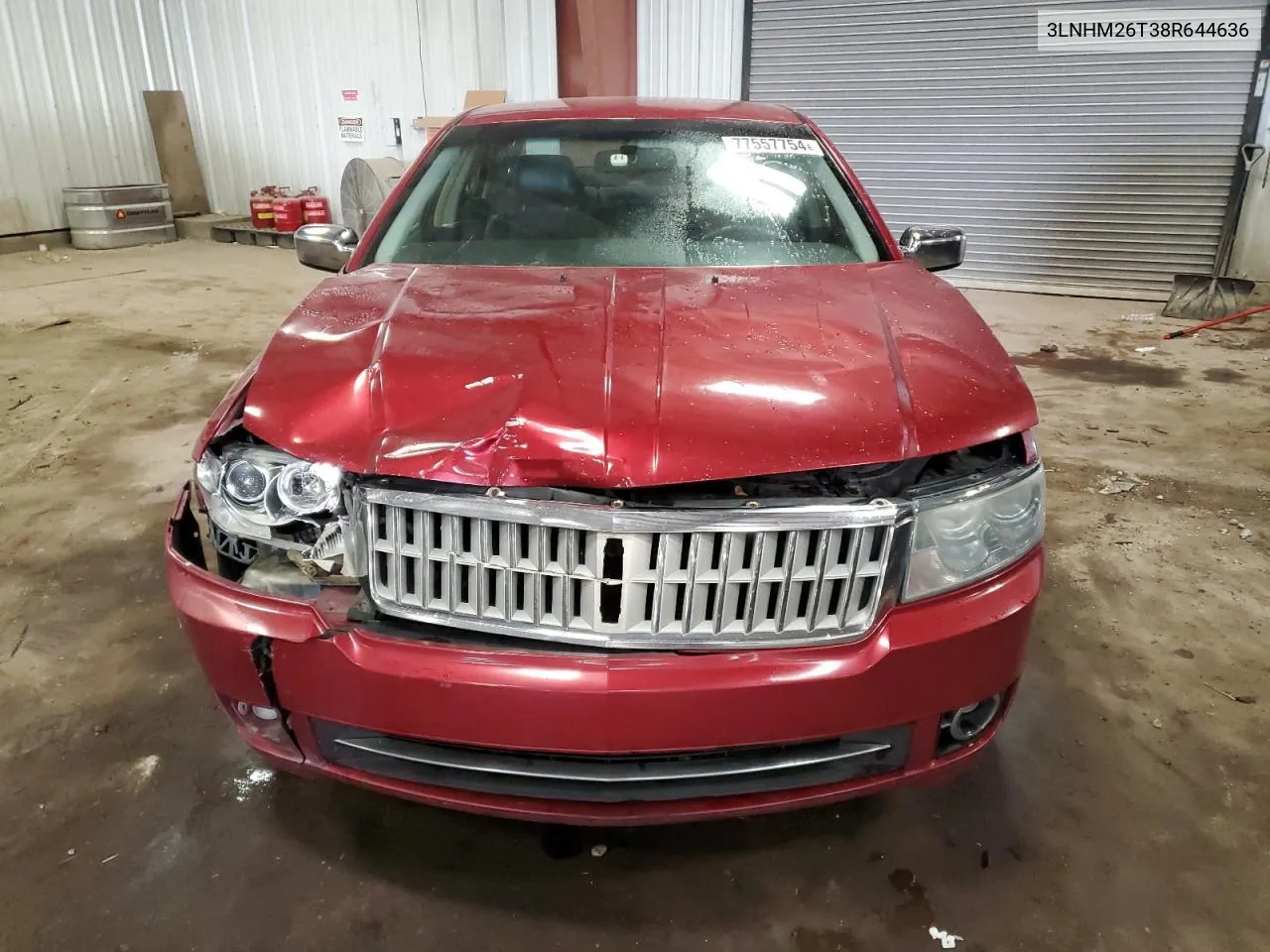 2008 Lincoln Mkz VIN: 3LNHM26T38R644636 Lot: 77557754