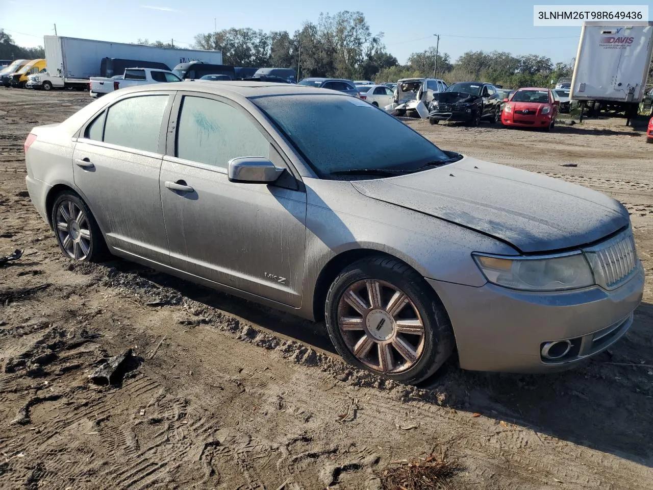 2008 Lincoln Mkz VIN: 3LNHM26T98R649436 Lot: 77935014