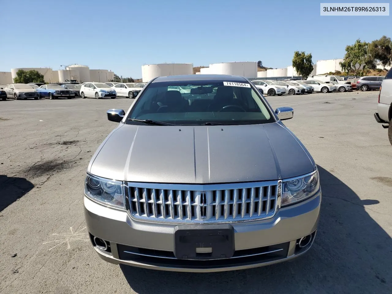 2009 Lincoln Mkz VIN: 3LNHM26T89R626313 Lot: 74118564