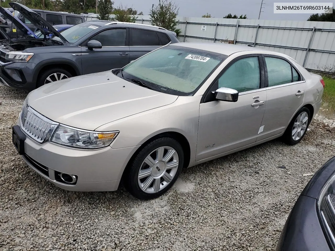 2009 Lincoln Mkz VIN: 3LNHM26T69R603144 Lot: 74399704