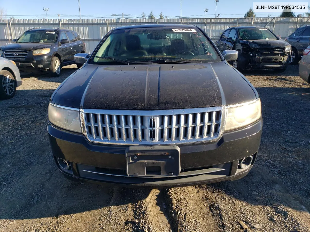 2009 Lincoln Mkz VIN: 3LNHM28T49R634535 Lot: 80429364