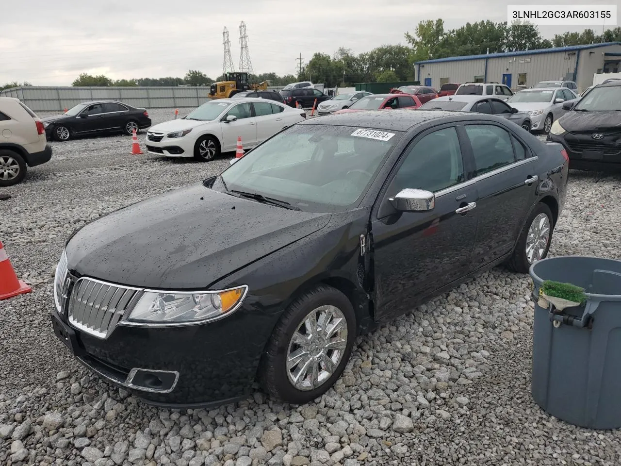 2010 Lincoln Mkz VIN: 3LNHL2GC3AR603155 Lot: 67731024