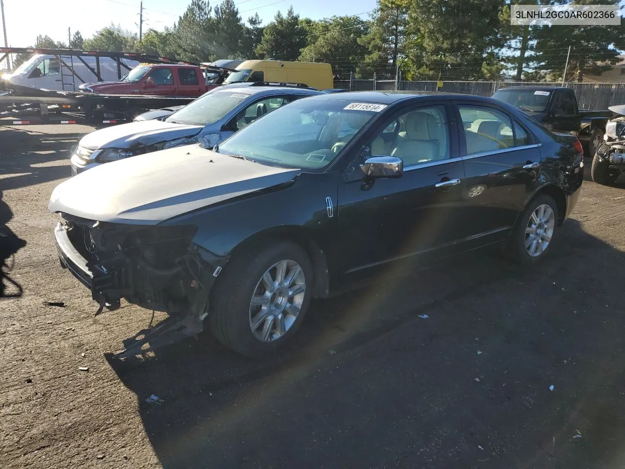 2010 Lincoln Mkz VIN: 3LNHL2GC0AR602366 Lot: 68115614