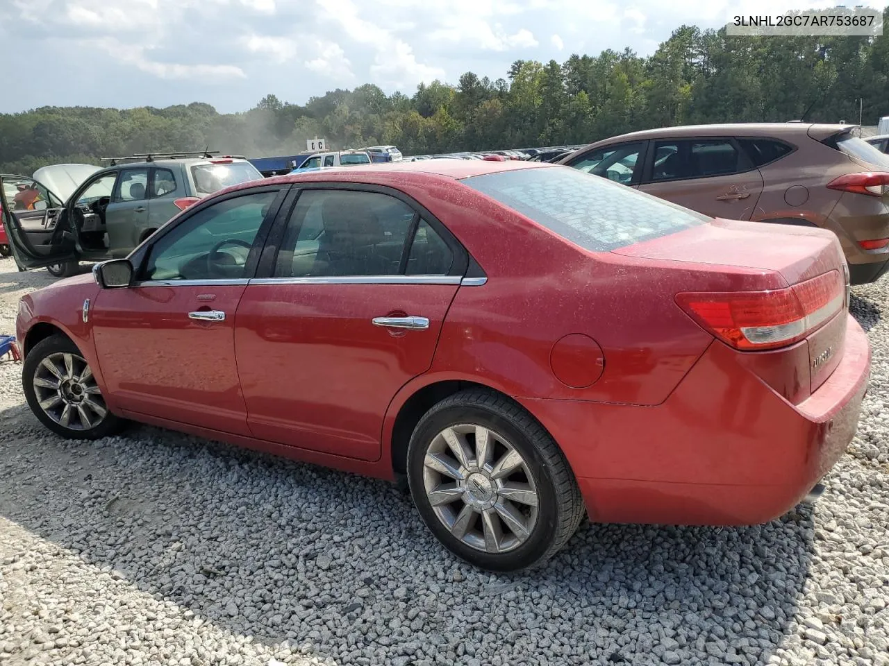 2010 Lincoln Mkz VIN: 3LNHL2GC7AR753687 Lot: 70602444