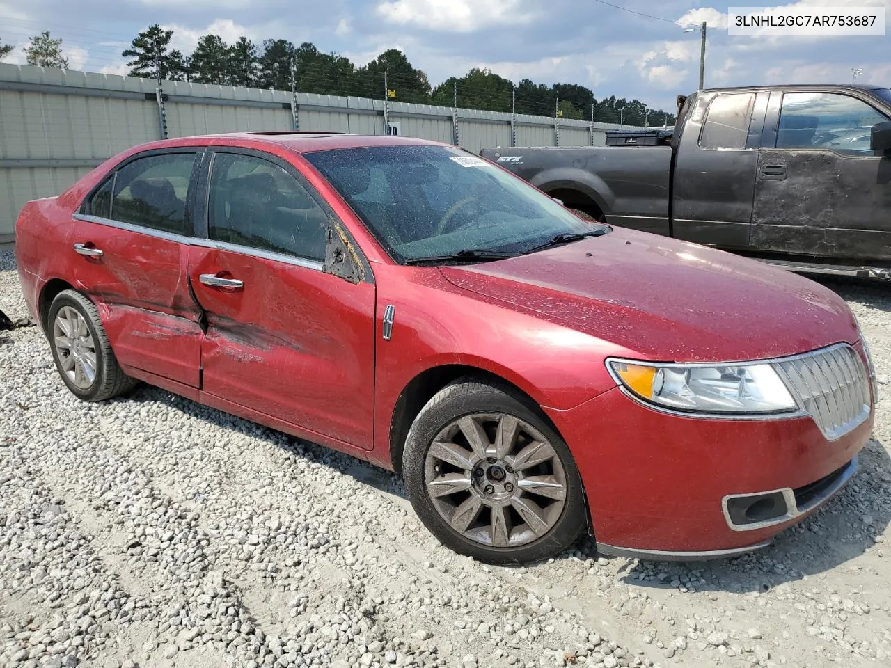 2010 Lincoln Mkz VIN: 3LNHL2GC7AR753687 Lot: 70602444