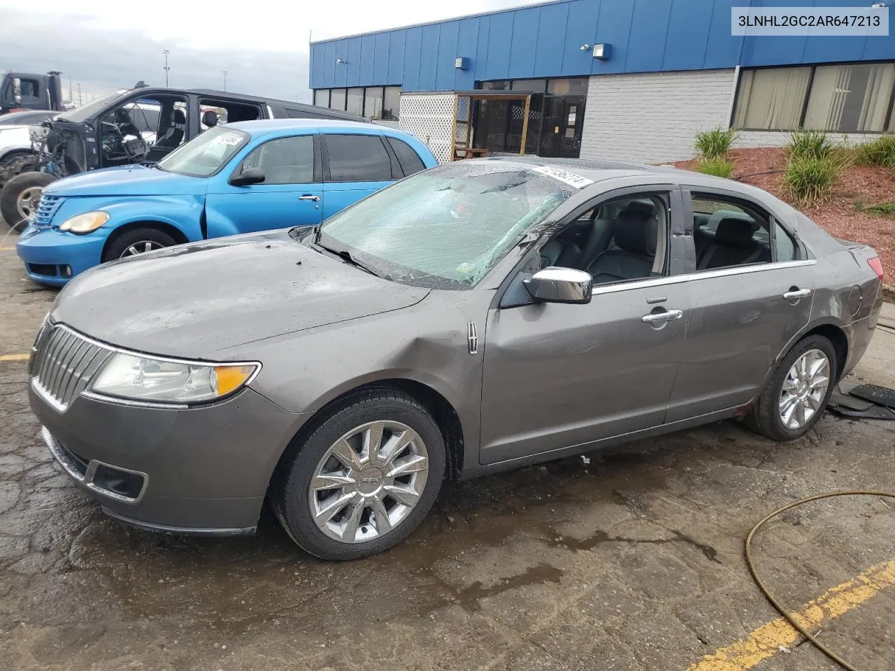 2010 Lincoln Mkz VIN: 3LNHL2GC2AR647213 Lot: 72136274