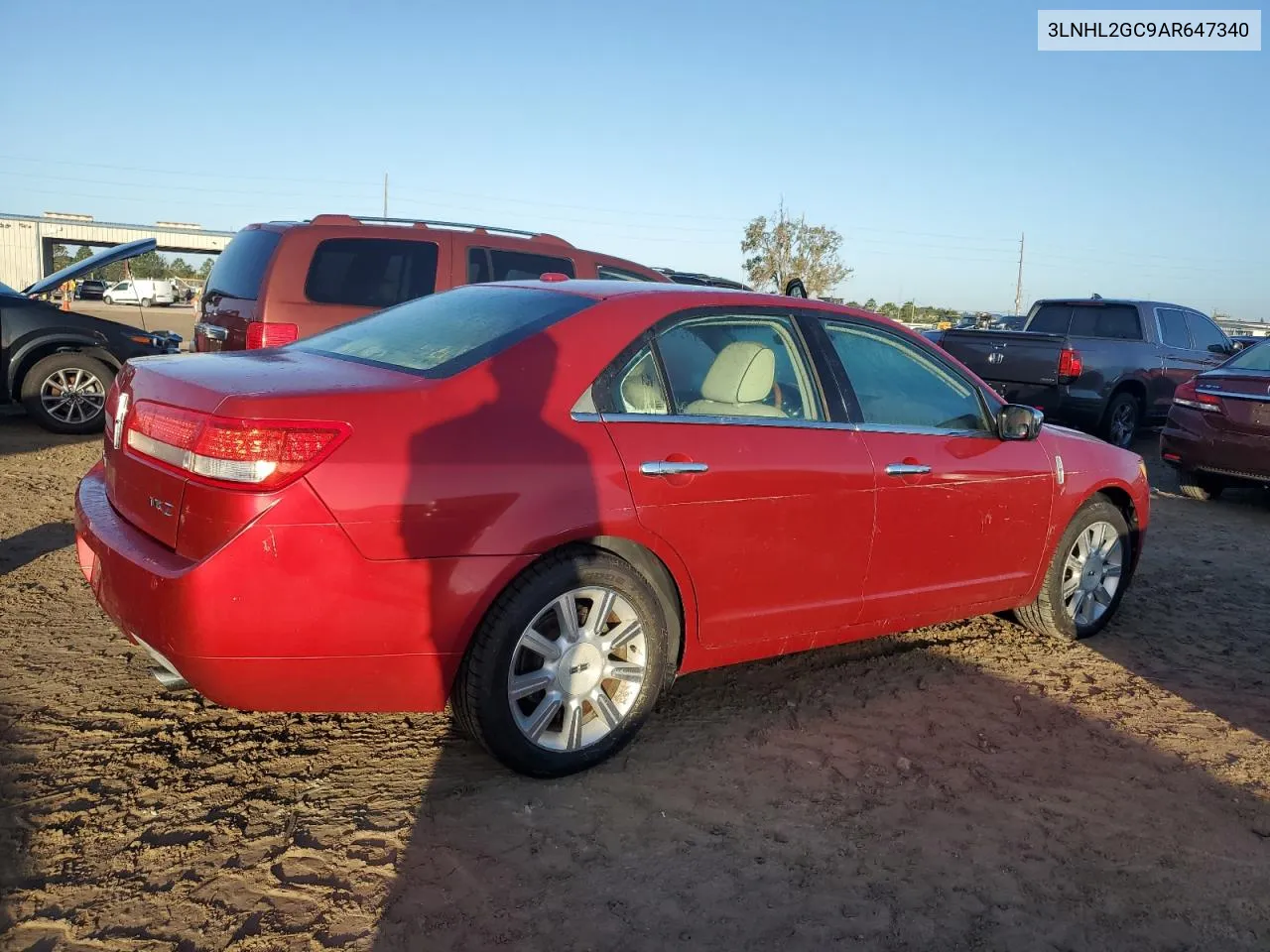 3LNHL2GC9AR647340 2010 Lincoln Mkz