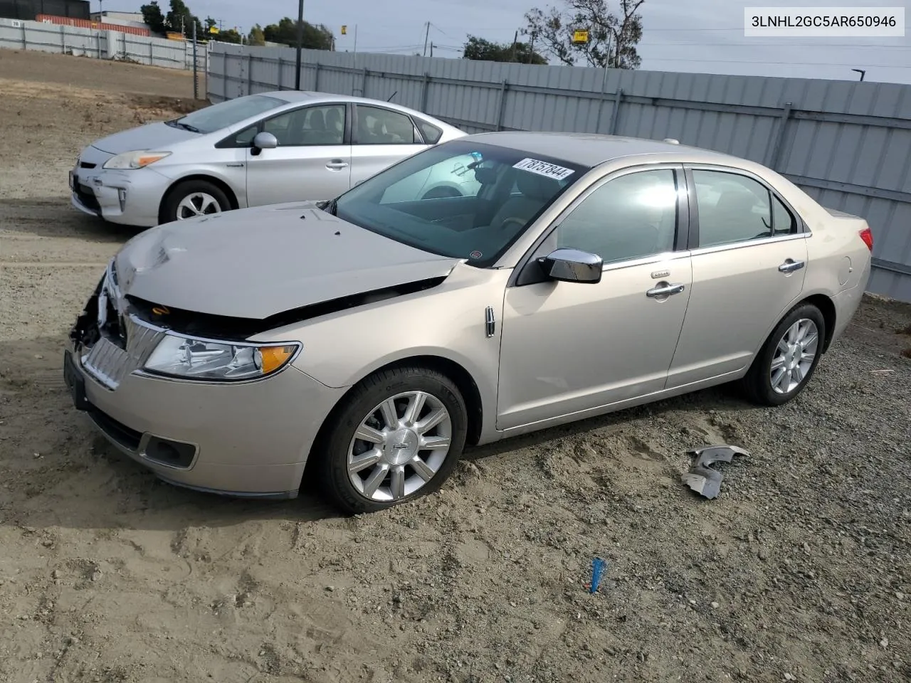 2010 Lincoln Mkz VIN: 3LNHL2GC5AR650946 Lot: 78757844