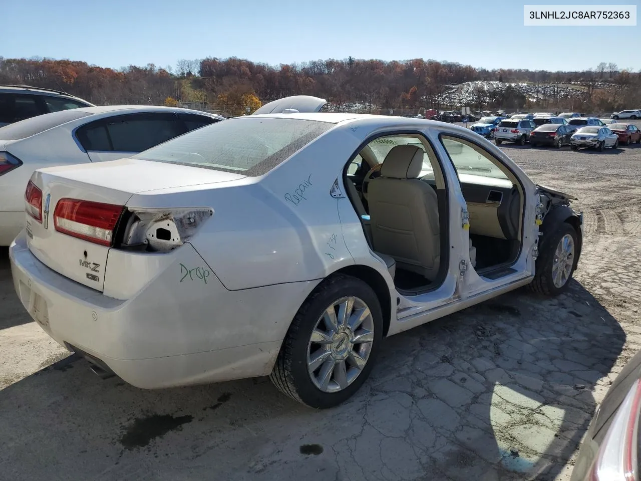 2010 Lincoln Mkz VIN: 3LNHL2JC8AR752363 Lot: 80045414