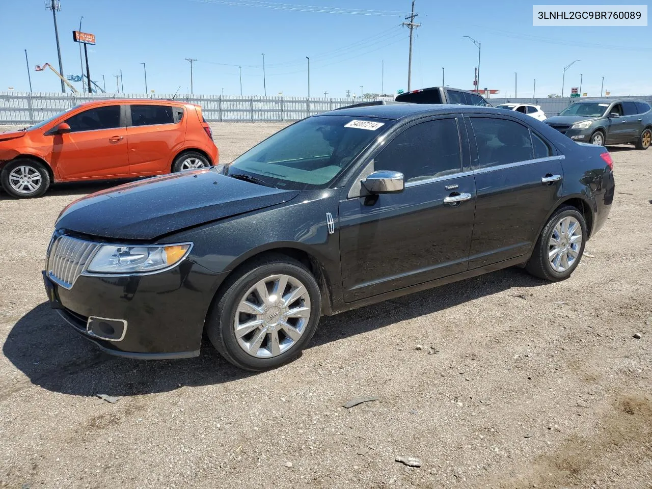 2011 Lincoln Mkz VIN: 3LNHL2GC9BR760089 Lot: 54007214