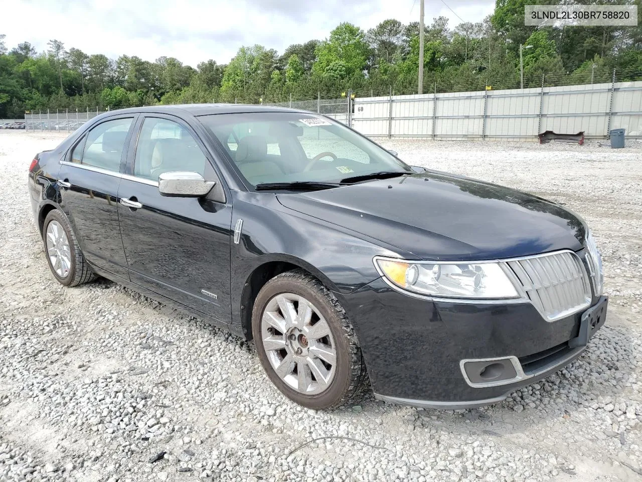 3LNDL2L30BR758820 2011 Lincoln Mkz Hybrid