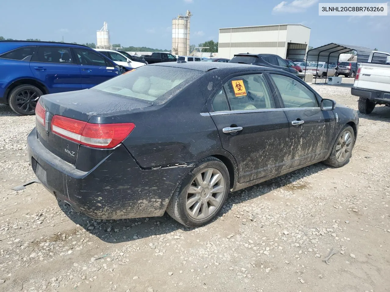 2011 Lincoln Mkz VIN: 3LNHL2GC8BR763260 Lot: 62109494