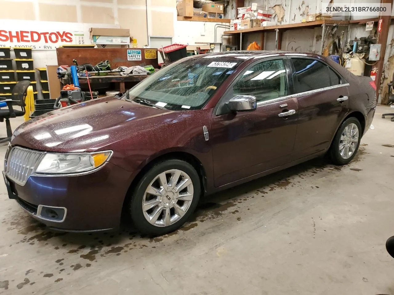 2011 Lincoln Mkz Hybrid VIN: 3LNDL2L31BR766800 Lot: 63799394