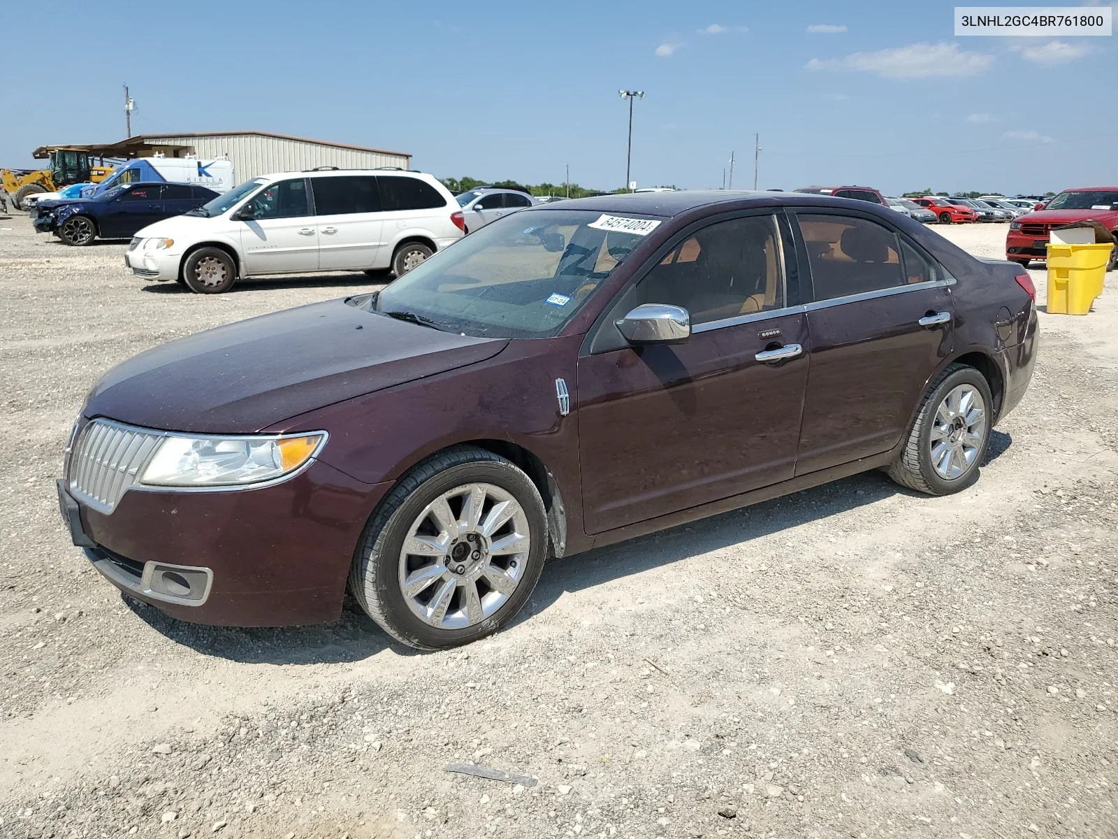 2011 Lincoln Mkz VIN: 3LNHL2GC4BR761800 Lot: 64574004