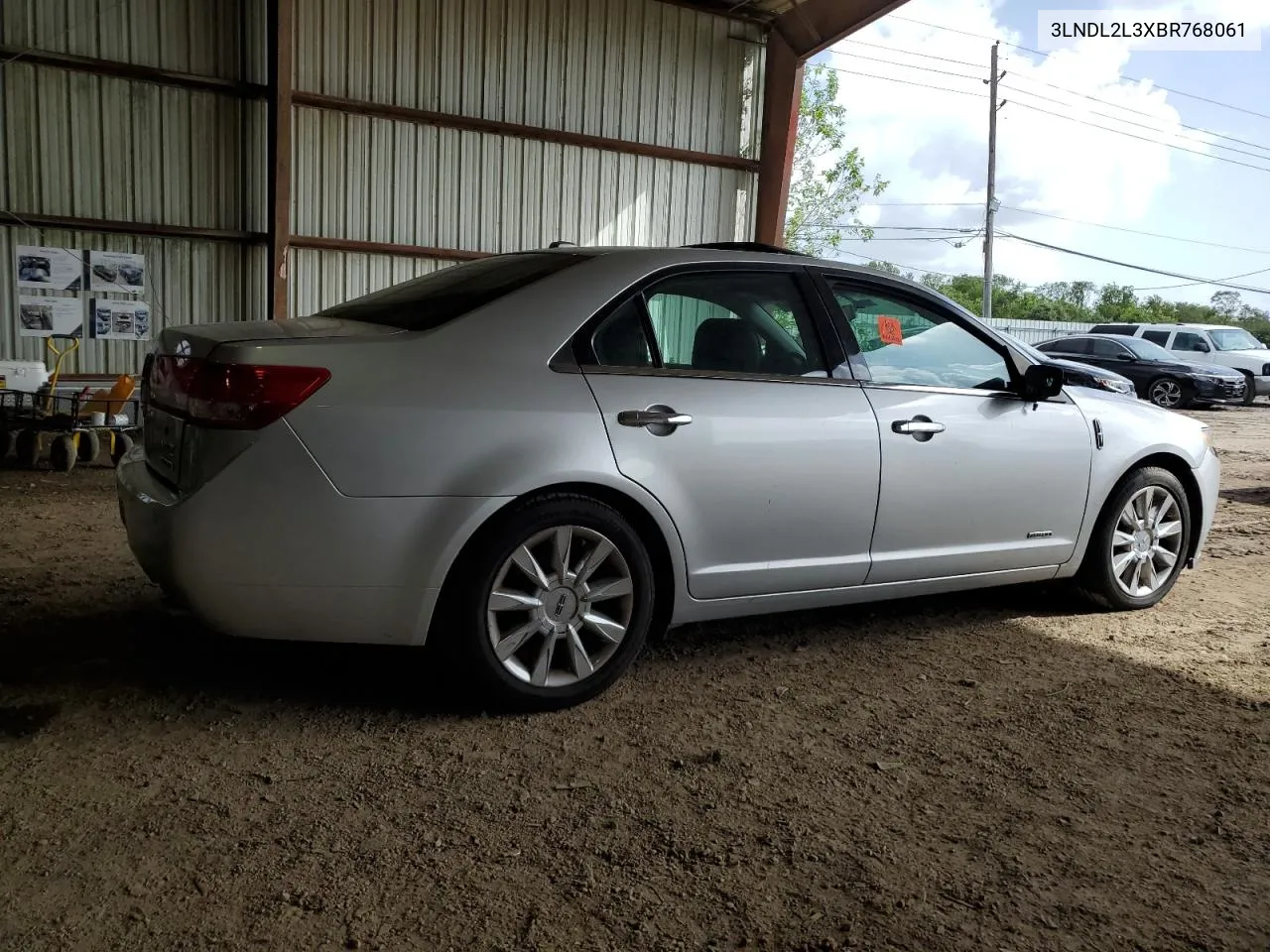 2011 Lincoln Mkz Hybrid VIN: 3LNDL2L3XBR768061 Lot: 65085644