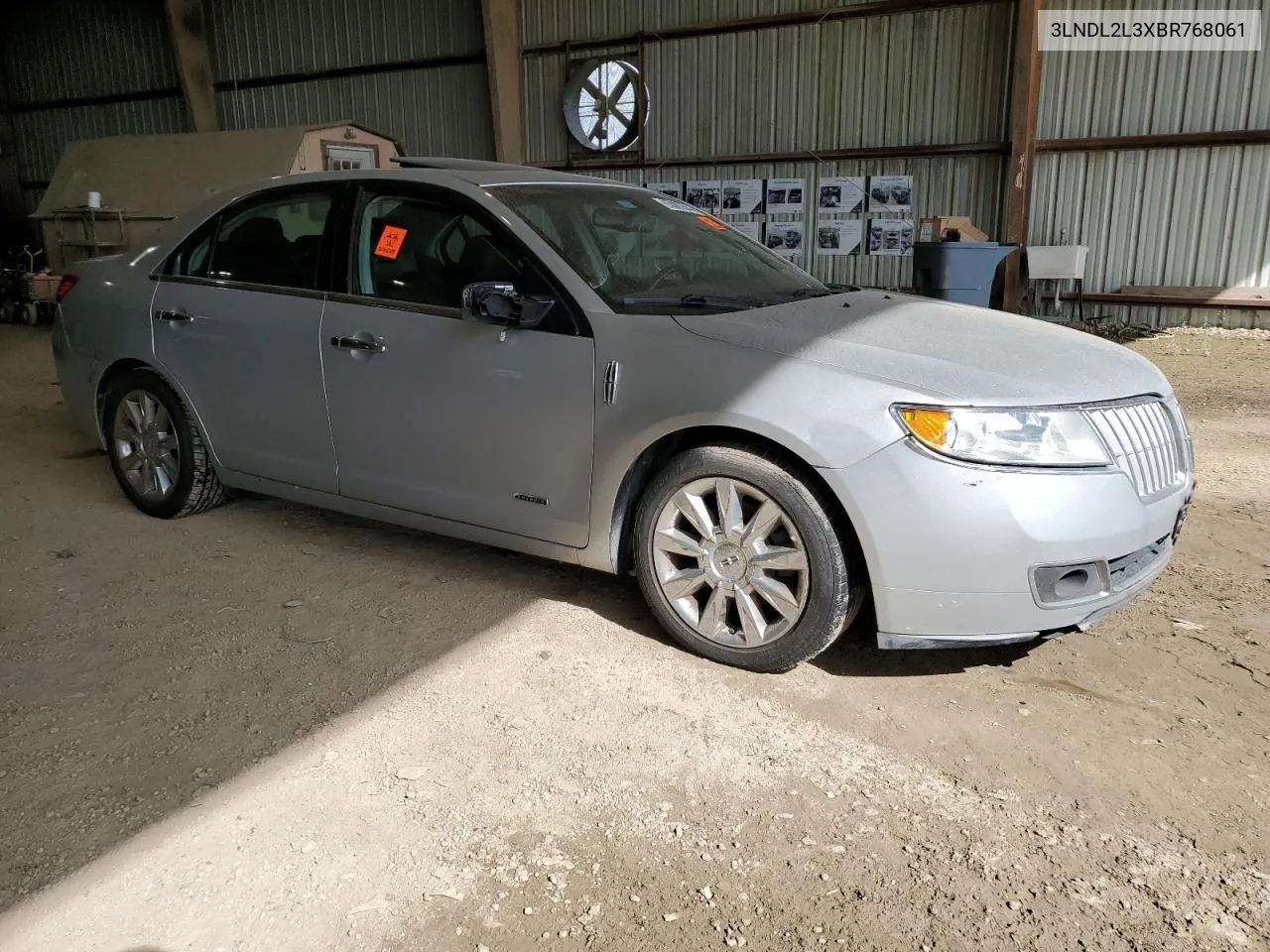 2011 Lincoln Mkz Hybrid VIN: 3LNDL2L3XBR768061 Lot: 65085644