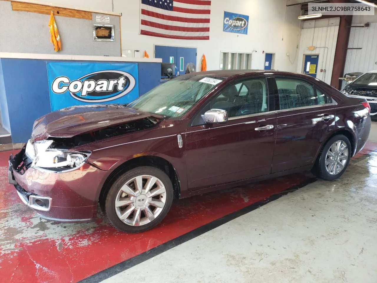 2011 Lincoln Mkz VIN: 3LNHL2JC9BR758643 Lot: 70062294