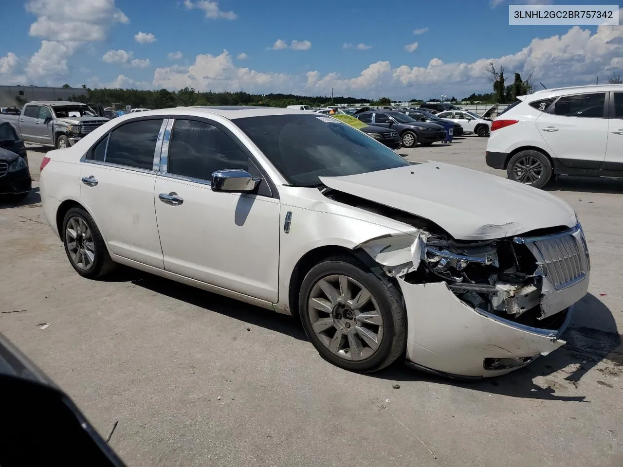 2011 Lincoln Mkz VIN: 3LNHL2GC2BR757342 Lot: 71645284