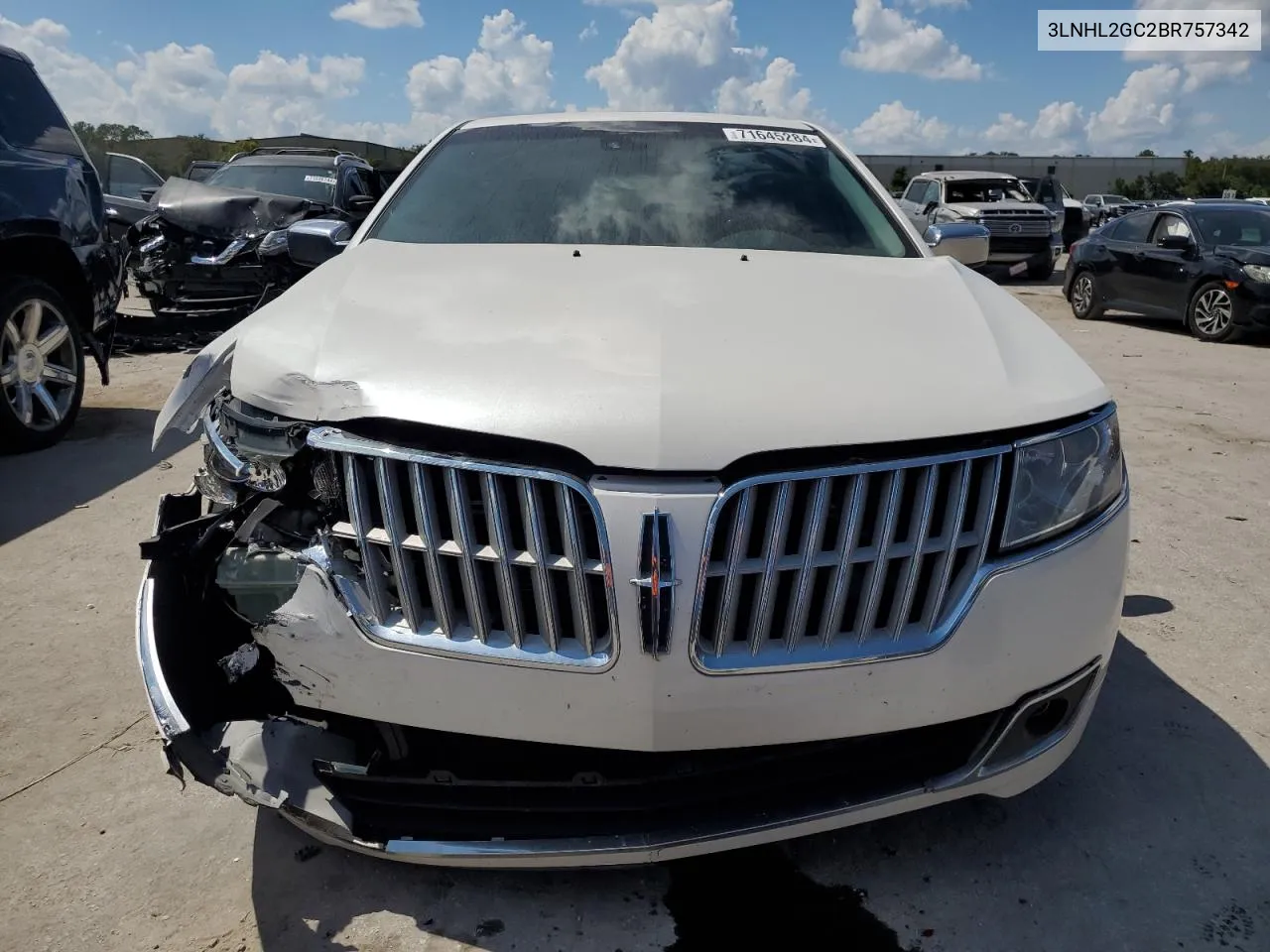 2011 Lincoln Mkz VIN: 3LNHL2GC2BR757342 Lot: 71645284