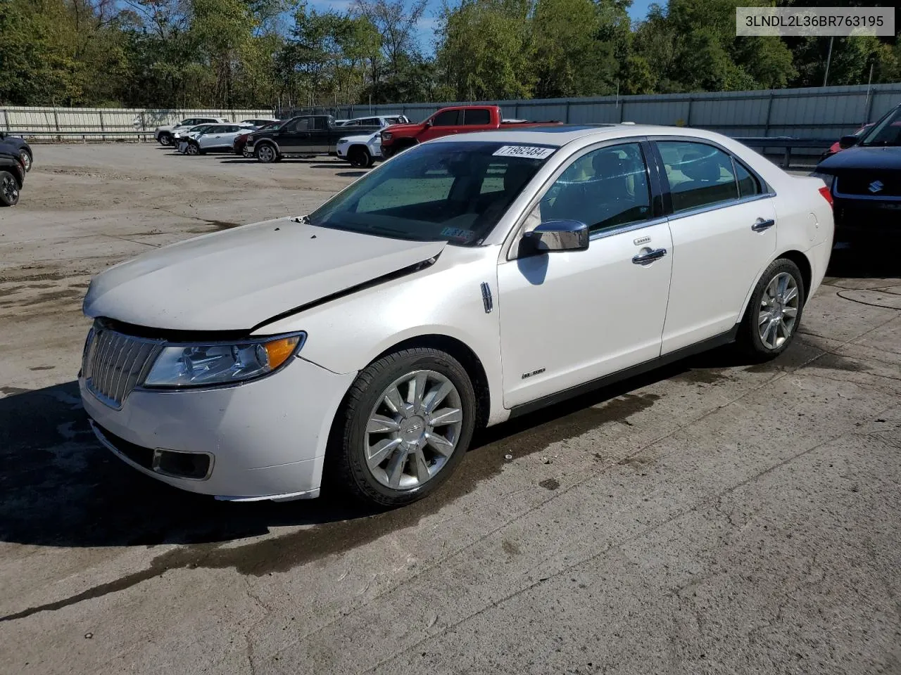 3LNDL2L36BR763195 2011 Lincoln Mkz Hybrid