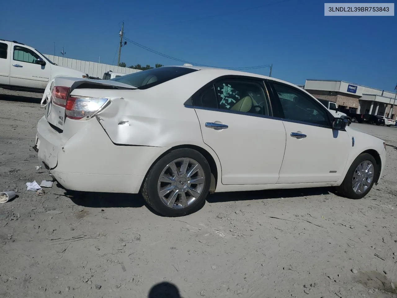 2011 Lincoln Mkz Hybrid VIN: 3LNDL2L39BR753843 Lot: 72367424